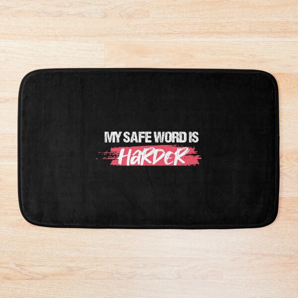 Aperçu de l'œuvre BDSM Safe Word Harder créée et vendue par coolprint.