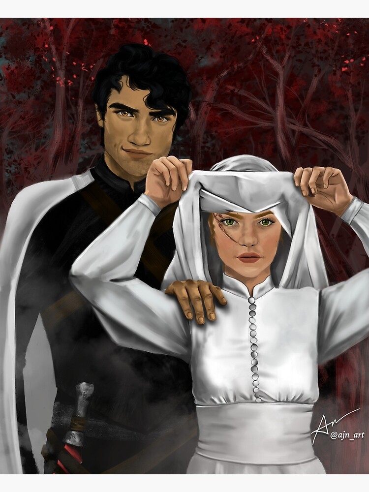 "Poppy and Hawke From Blood and Ash" Photographic Print by ajnart Redbubble
