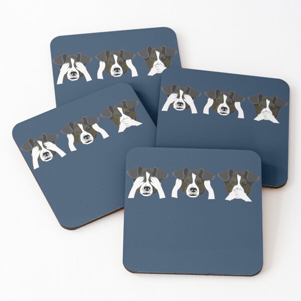Item preview, Three dogs of Gandhi Ji designed and sold by wootee-designer.