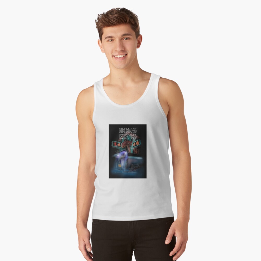 HONG KONG NEON T-SHIRT・BLACK Hong Kong Culture Tee (Neonlight) – DRAGON MADE 8