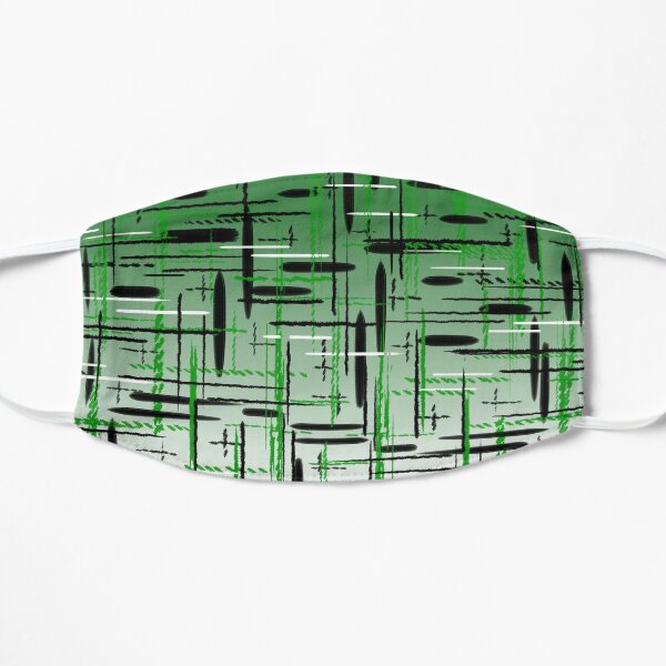 green, white, black lines and shade Mask