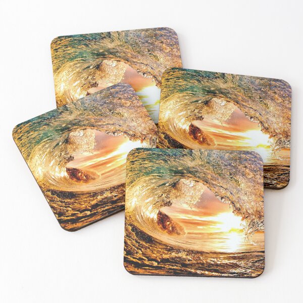 Item preview, Sunset Ocean Waves — Golden Seascape Horizon designed and sold by Galathi Designs.