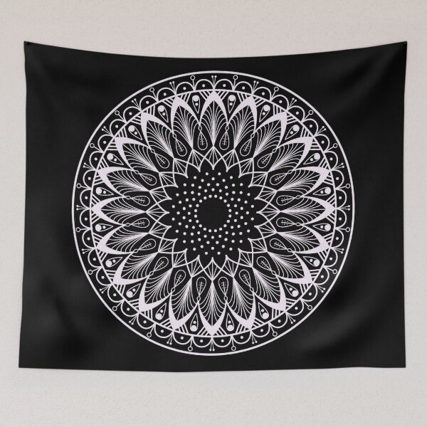 Item preview, Black and Lavender Mandala - Large designed and sold by iamwowie.