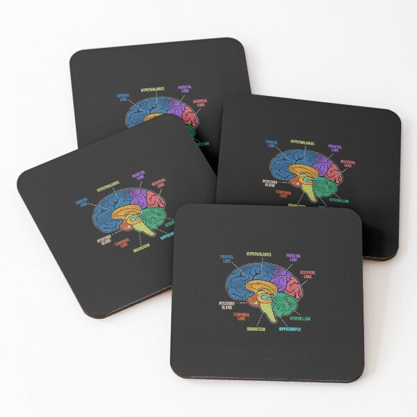 Item preview, Parts Of the Brain Colorful Diagram Neurology designed and sold by Trendy POP.