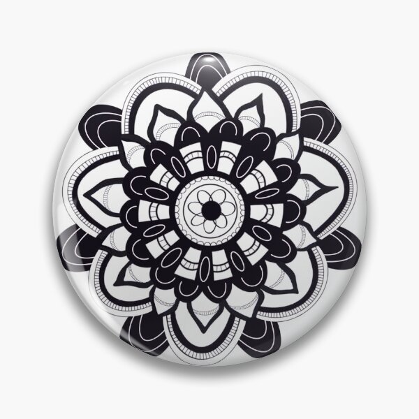 Item preview, Black and White Mandala Design designed and sold by Orchyd.