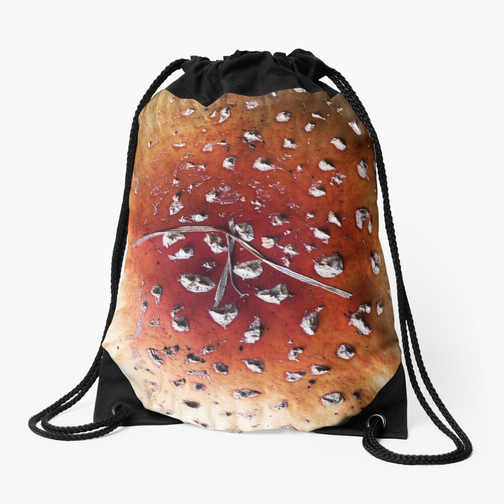 Diamonds on mushroom Drawstring Bag