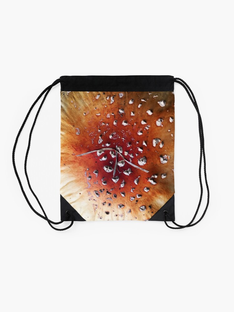 Alternate view of Diamonds on mushroom Drawstring Bag
