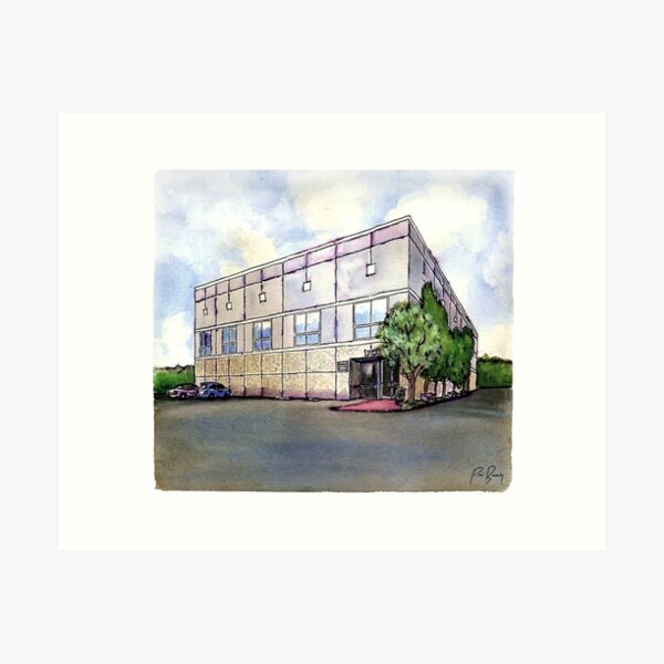 The Office Pam's Drawing of Dunder Mifflin's Building Art Print