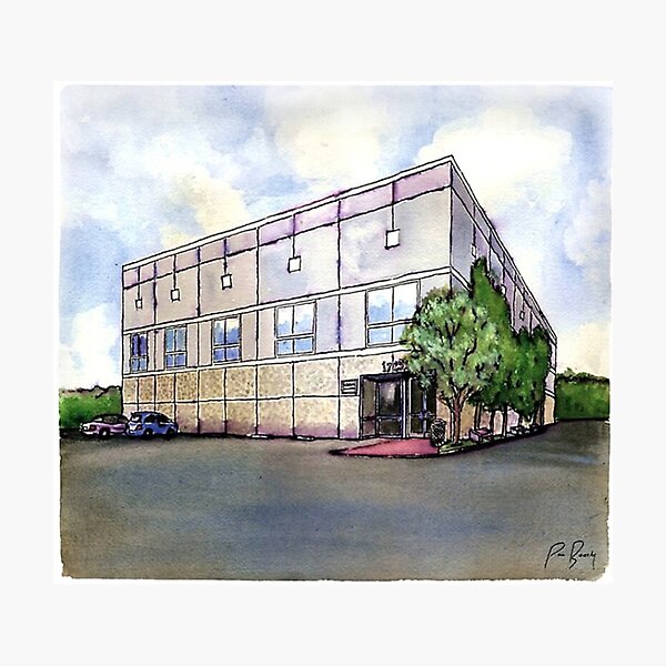 The Office Pam's Drawing of Dunder Mifflin's Building Photographic Print