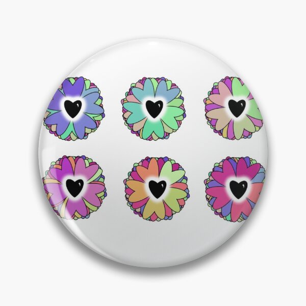 Item preview, Neon Flower Power Hearts designed and sold by caringarage.