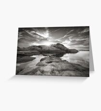 Rocklipse BW Greeting Card