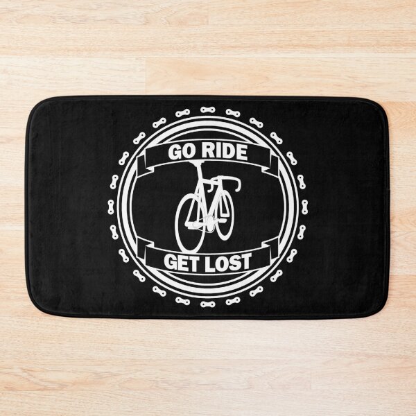 Item preview, Go Ride Get Lost Bicycle Chain Logo White designed and sold by RabeDesigns.