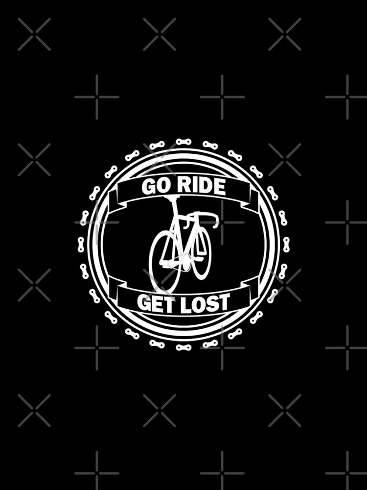 Thumbnail 4 of 4, iPhone Case, Go Ride Get Lost Bicycle Chain Logo White designed and sold by RabeDesigns.