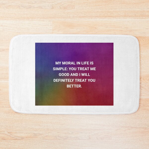 Item preview, Typography My Moral in LIFE designed and sold by Shinobi23.