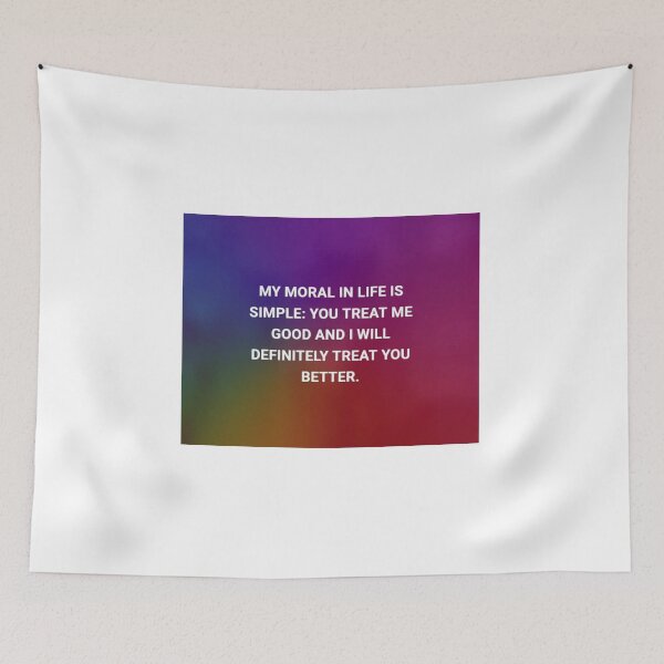 Item preview, Typography My Moral in LIFE designed and sold by Shinobi23.