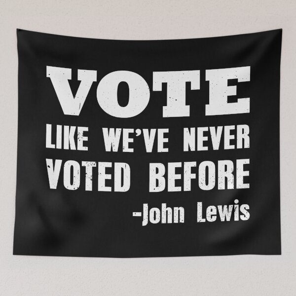 Item preview, Cita electoral del congresista John Lewis sobre voto designed and sold by Mariano Topno.