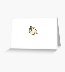 Pug Greeting Card