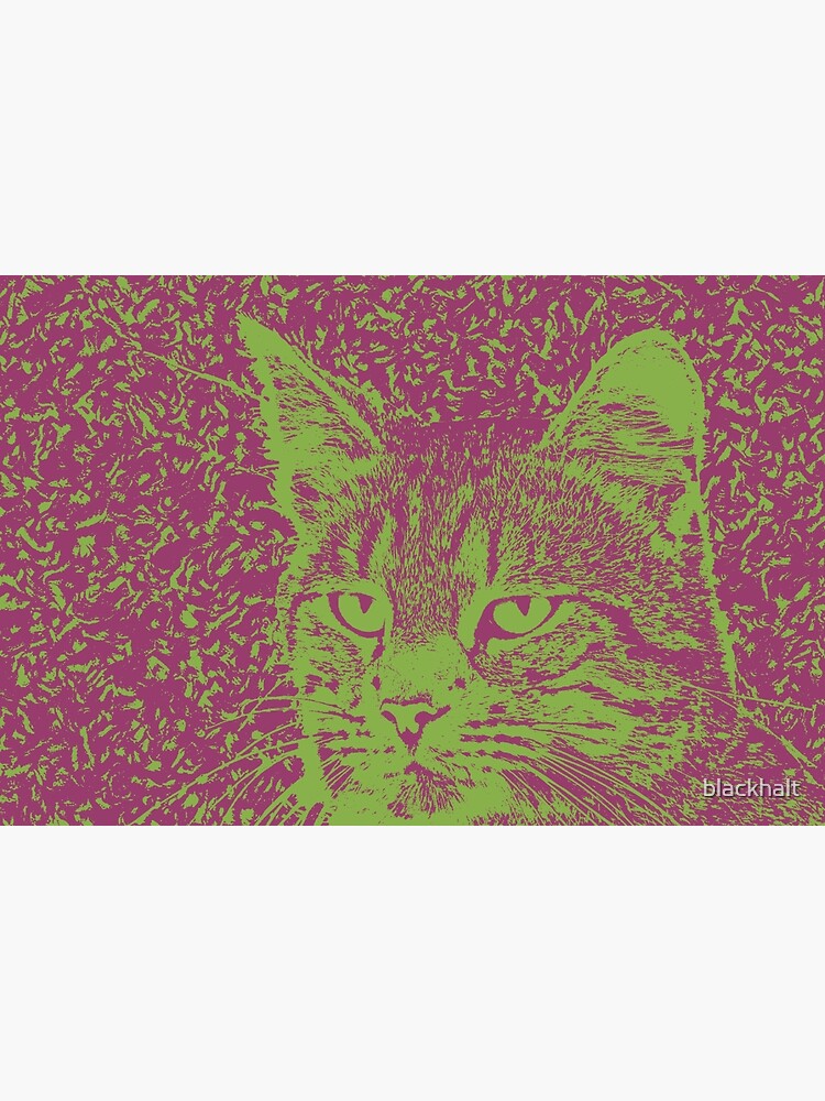 Portrait of cat, ninja Cat Sensei. 8-bit. by blackhalt