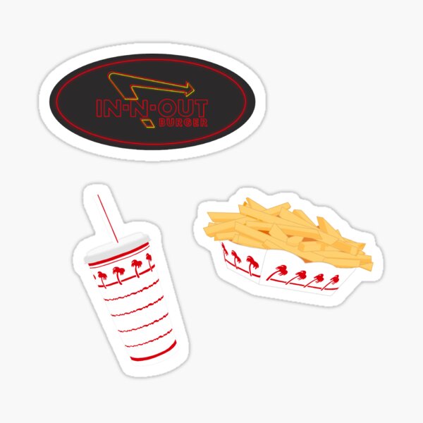 In n Out - 3 Pack Sticker
