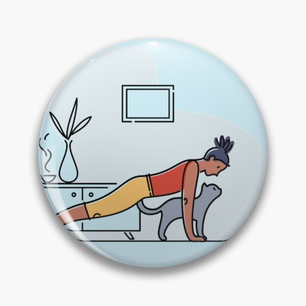 Item preview, YOGA And CAT Plank pose designed and sold by Trio's Stuff.