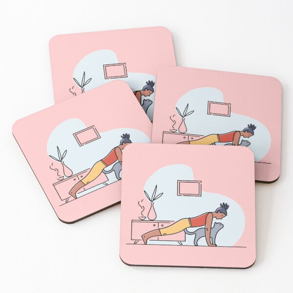 Item preview, YOGA And CAT Plank pose designed and sold by Trio's Stuff.