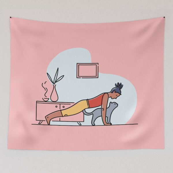 Item preview, YOGA And CAT Plank pose designed and sold by Trio's Stuff.