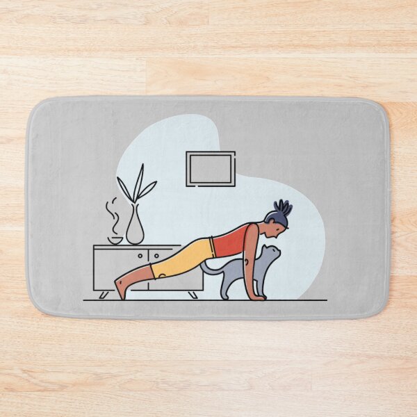 Item preview, YOGA And CAT Plank pose designed and sold by Trio's Stuff.
