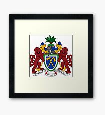 Gambia Coat of Arms Framed Print