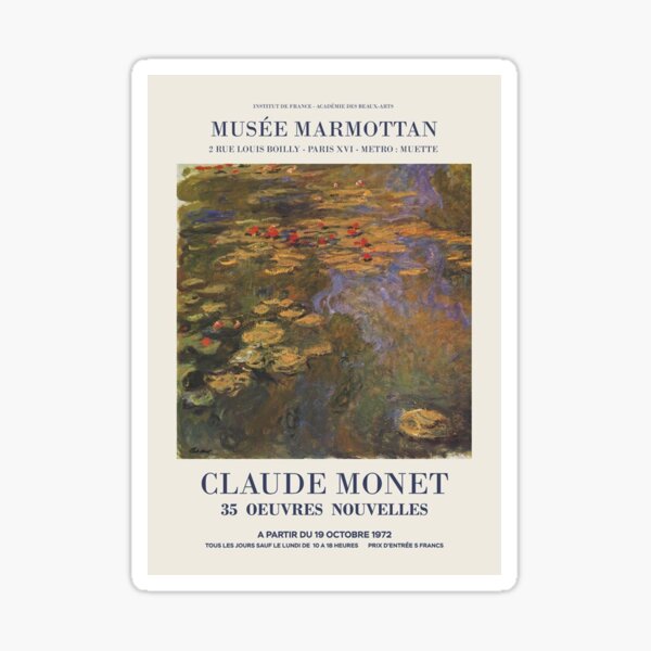 Monet artwork Sticker
