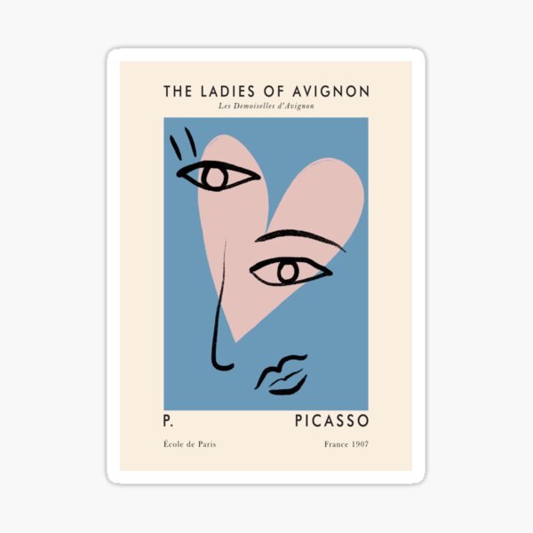 Picasso artwork Sticker