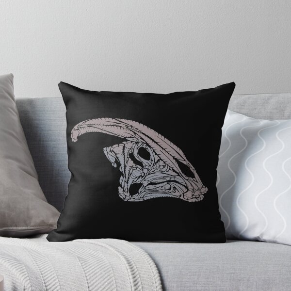 Item preview, Floral Dinosaur Skull - Parasaurolophus Dark Background designed and sold by tanimator.