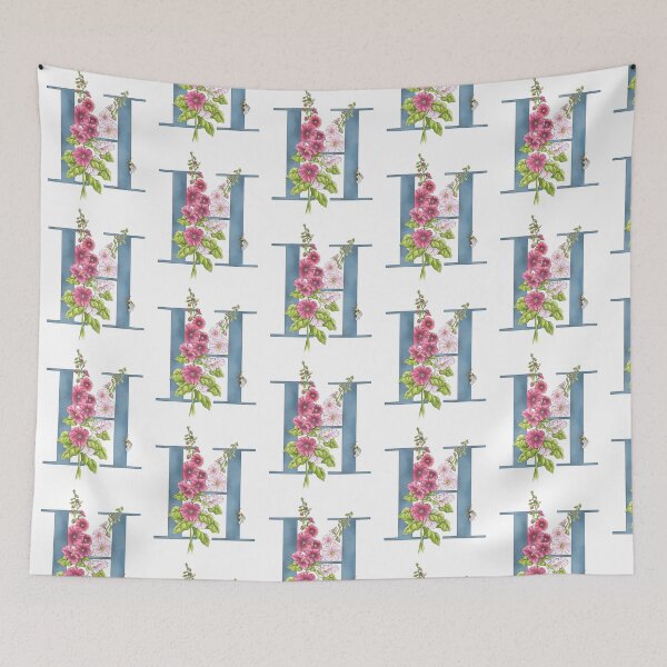 Item preview, H is for Hollyhocks designed and sold by Theodora Gould.
