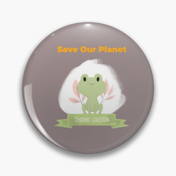 Item preview, Save Our Planet Think Green Frog Design Unisex designed and sold by DTEH.