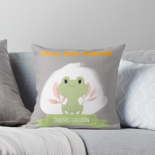 Item preview, Save Our Planet Think Green Frog Design Unisex designed and sold by DTEH.