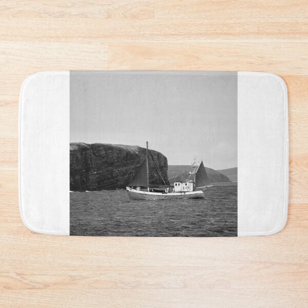 Item preview, A old sea vessel passing Cantick Head Lighthouse on the beautiful Orkney island of Hoy in Scotland designed and sold by Alan Mackinnon.