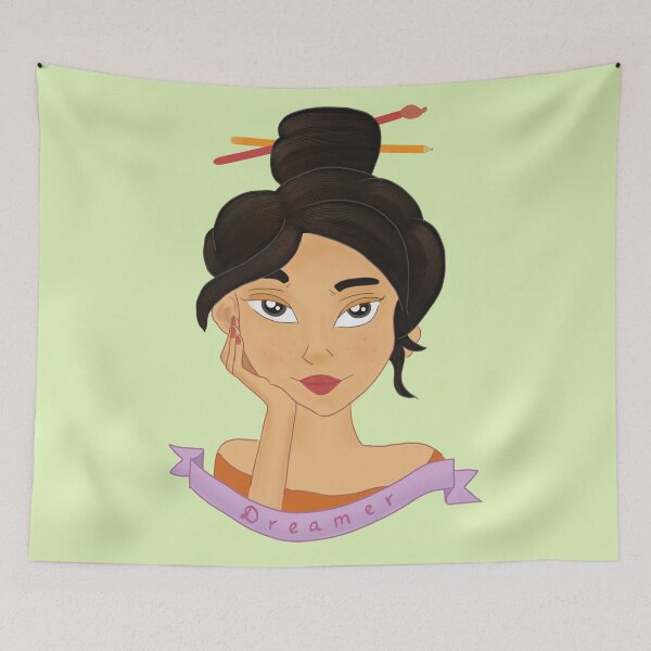 Item preview, Dreamer - artist girl designed and sold by artofmira.