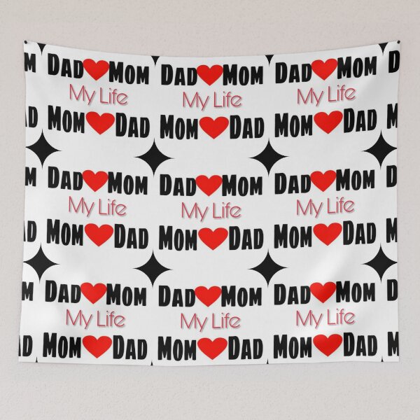 Item preview, My life Mom and Dad print designed and sold by 59SHOP24.