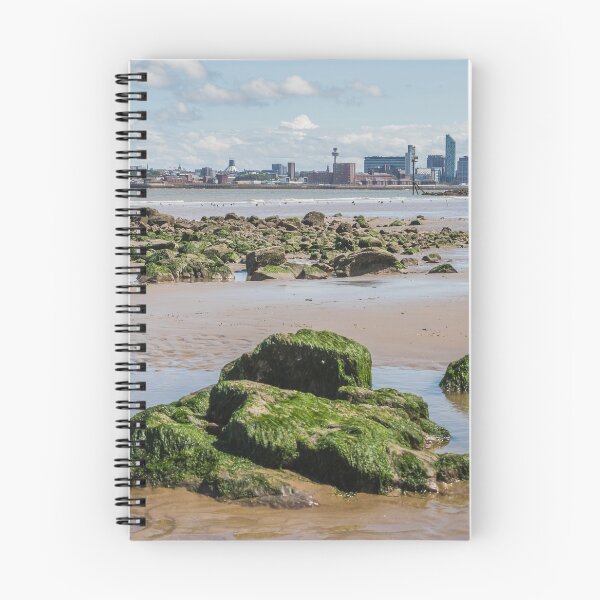 Item preview, Overlooking rock pools towards trhe Liverpool waterfront designed and sold by wellsie82.