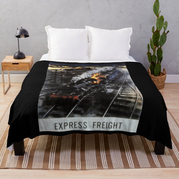 Aperçu de l'œuvre affiche de chemin de fer Express Freight créée et vendue par stickart-marek.