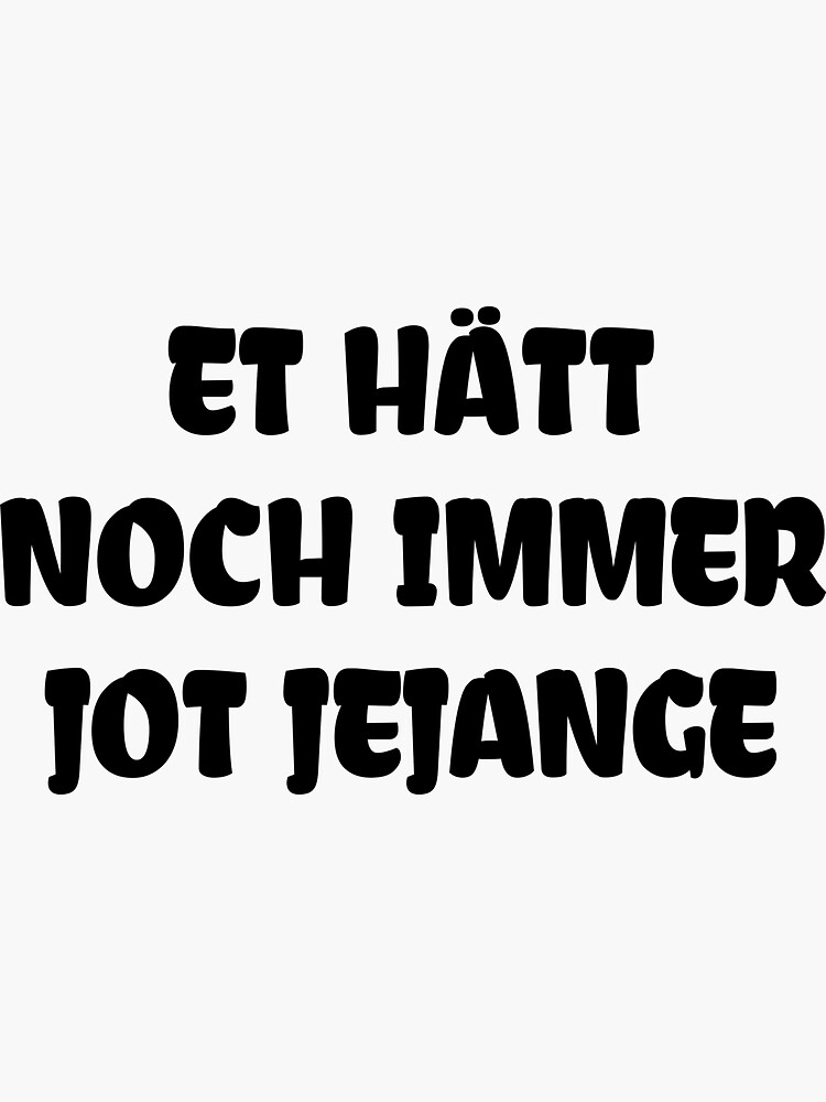 Pegatina «Lustige Sprüche Kölner Karneval» de cursotti Redbubble