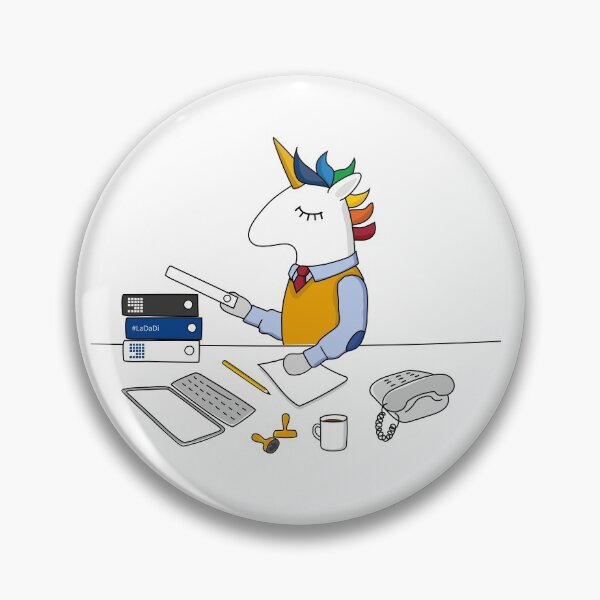 Item preview, old school office unicorn designed and sold by LaDaDi.