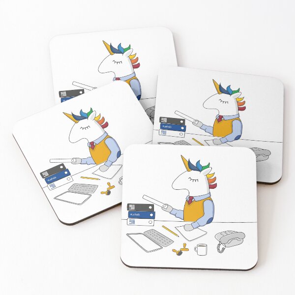 Item preview, old school office unicorn designed and sold by LaDaDi.