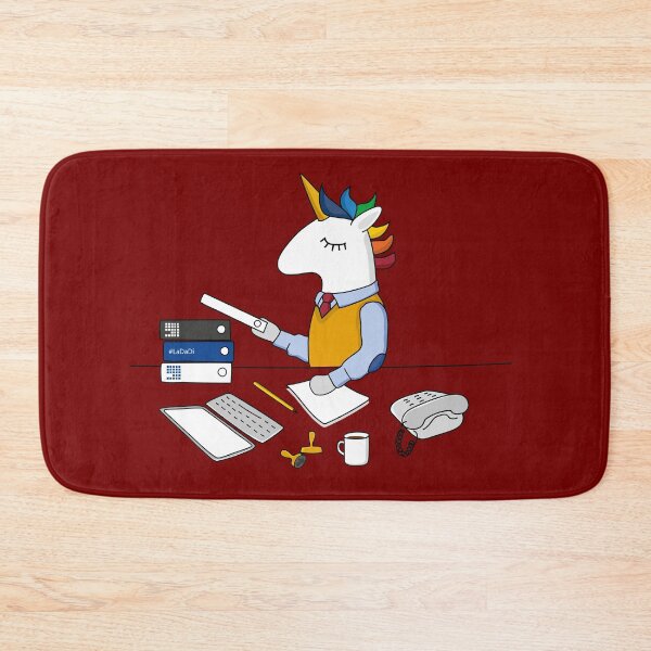 Item preview, old school office unicorn designed and sold by LaDaDi.