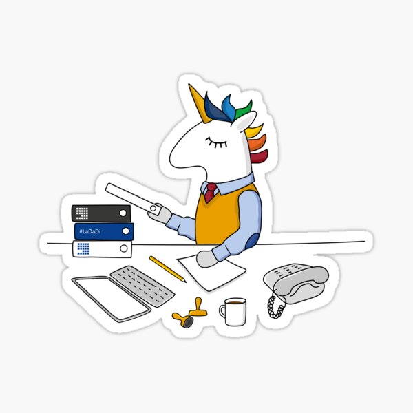 Amtsschimmel Einhorn Sticker