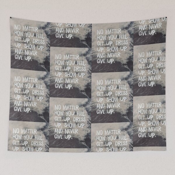 Item preview, Typography Never Give Up designed and sold by Shinobi23.