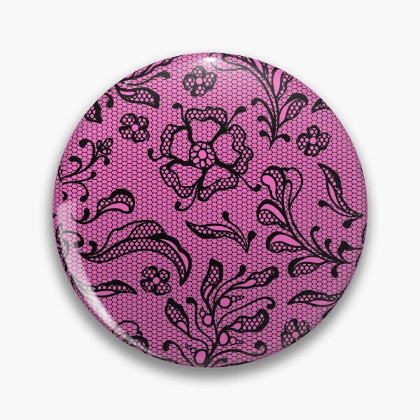 Artikelvorschau, Schwarze Spitze auf rosa Hintergrund entworfen und verkauft von AtarangiDesigns.
