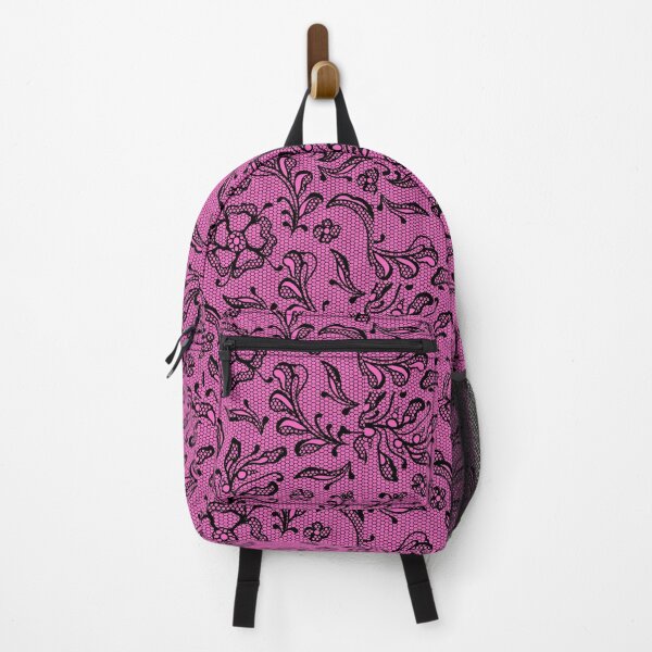 Item preview, Black Lace on Pink Background designed and sold by AtarangiDesigns.