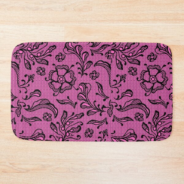 Item preview, Black Lace on Pink Background designed and sold by AtarangiDesigns.