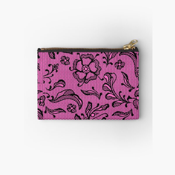 Item preview, Black Lace on Pink Background designed and sold by AtarangiDesigns.