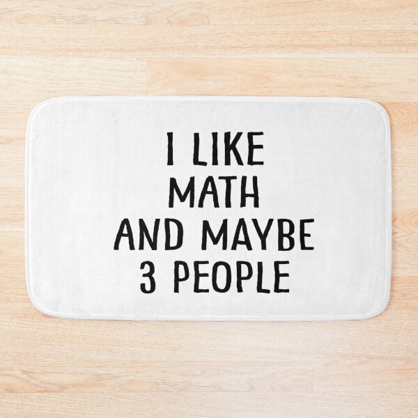 Item preview, I Like Math and Maybe 3 People designed and sold by teesaurus.